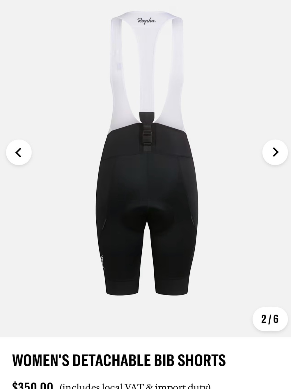 Rapha Women's Detachable Bib Shorts in Green and White